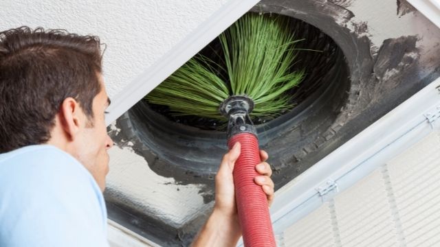 process of air duct cleaning